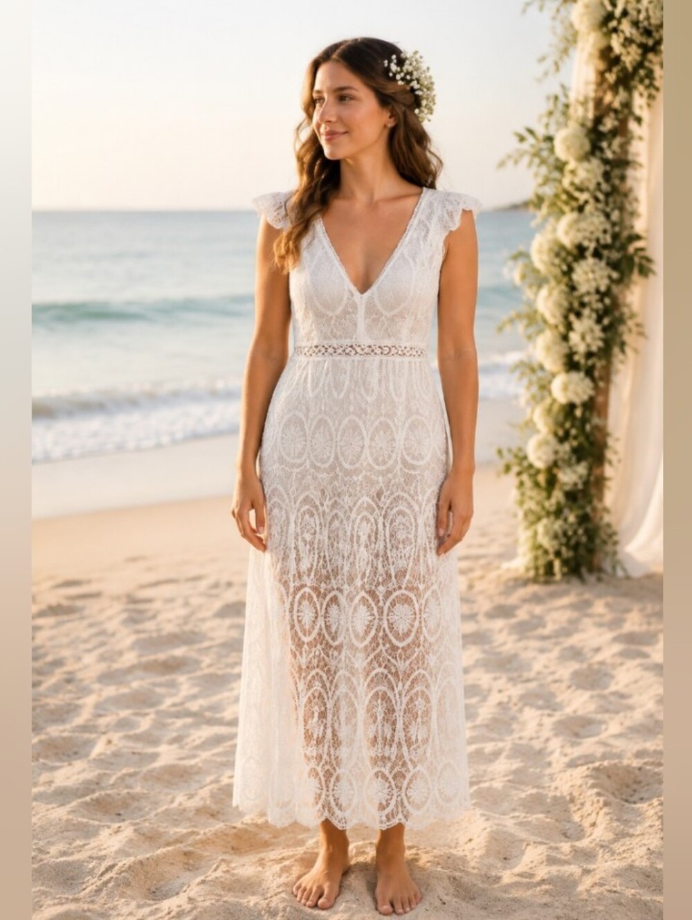 New Lace Stanlice Maxi Dress